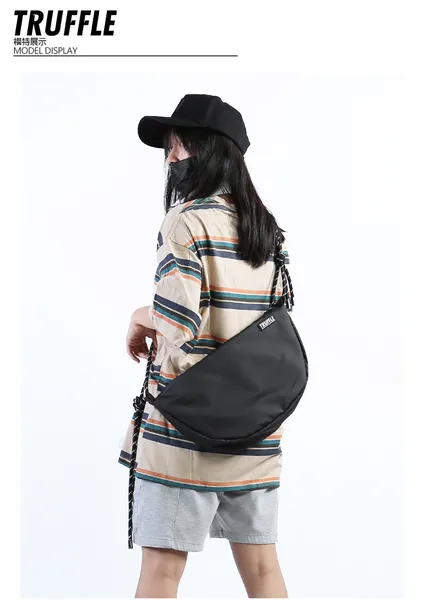 TRUFFLE Shoulder Messenger Bag With Large Capacity For Unisex A